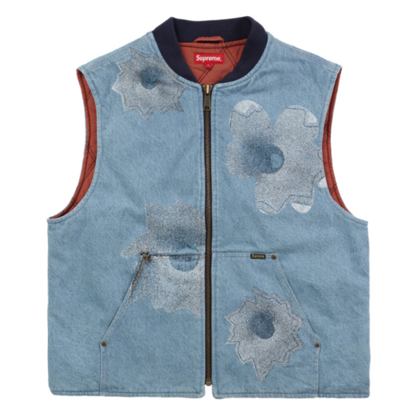 Supreme Nate Lowman Work Vest Denim | Heritage Kicks